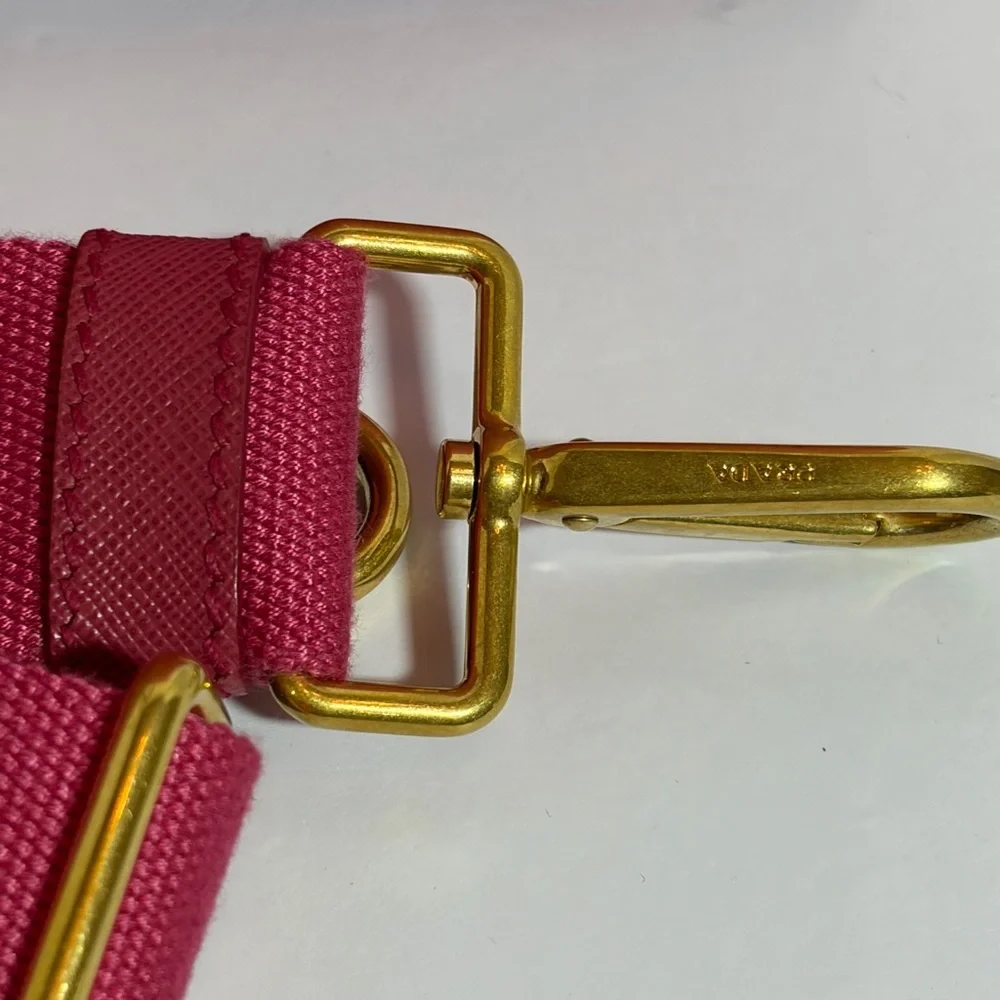 Prada Fuchsia Canvas Canapa Tote - Picture 3 of 12